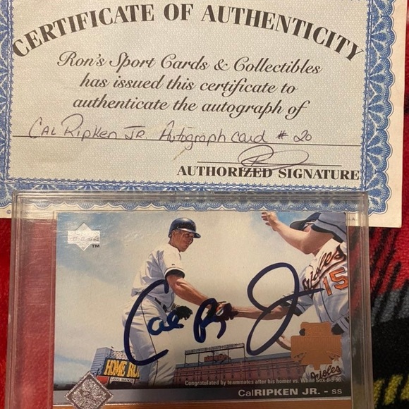 Cal Ripken Sr. an Cal Jr. 4 Card Autograpg Lot,HOF - Picture 2 of 9